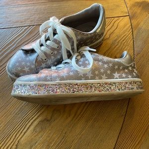 Glitter shoes with stars